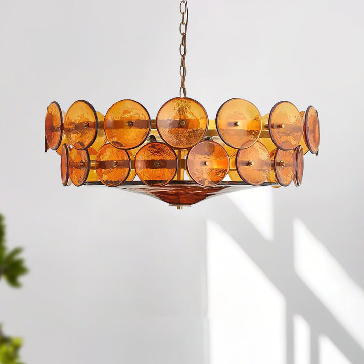 Retro Style Multi-Light Chandelier Mid-Century Inspired Lighting