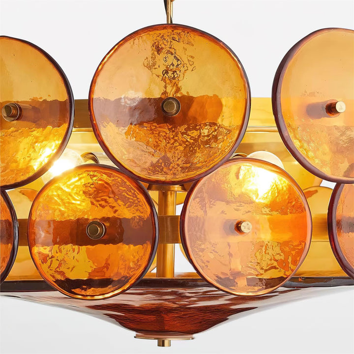 Retro Style Multi-Light Chandelier Mid-Century Inspired Lighting