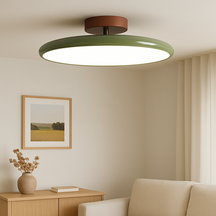 LED Ceiling Light Adjustable Round Design with Warm Light