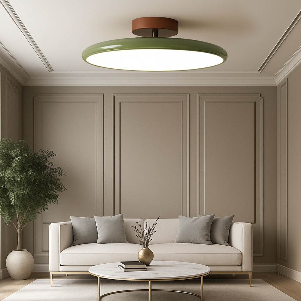 LED Ceiling Light Adjustable Round Design with Warm Light