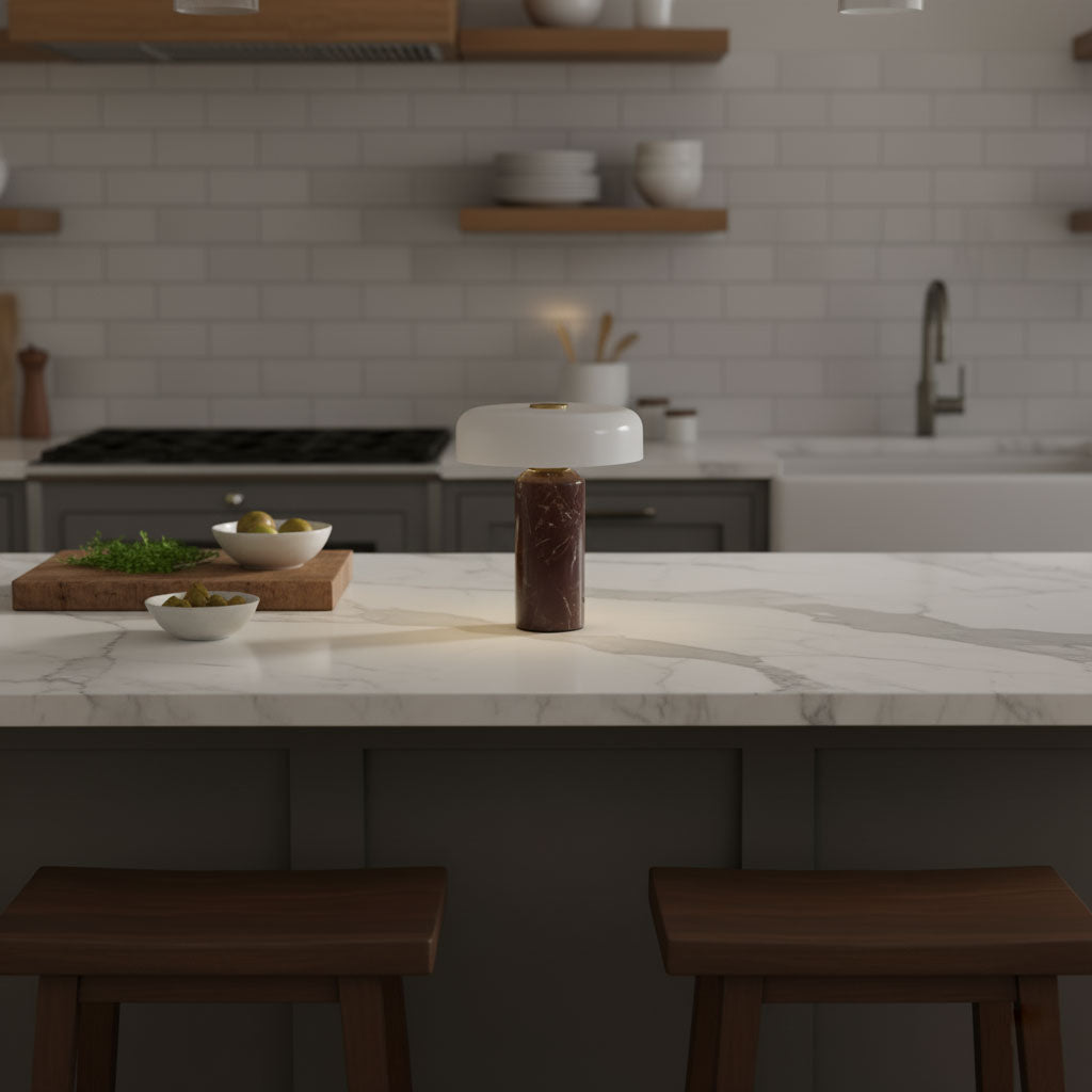 LED-Tischlampen mit Touch-Steuerung und Marmor-Effekt-Basis