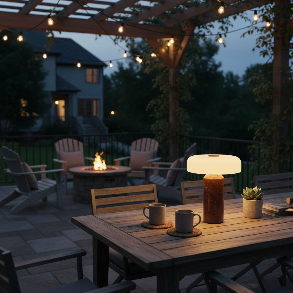 LED-Tischlampen mit Touch-Steuerung und Marmor-Effekt-Basis