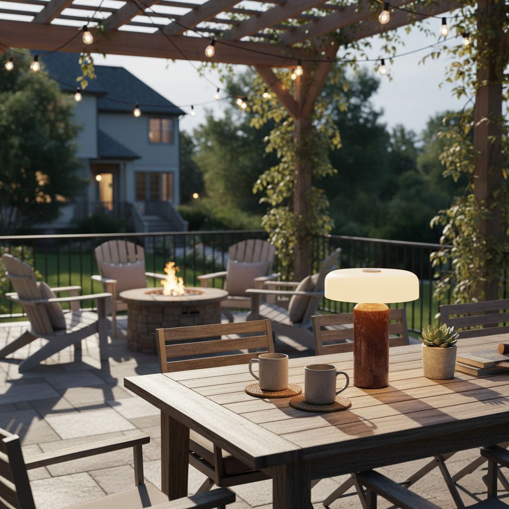 LED-Tischlampen mit Touch-Steuerung und Marmor-Effekt-Basis