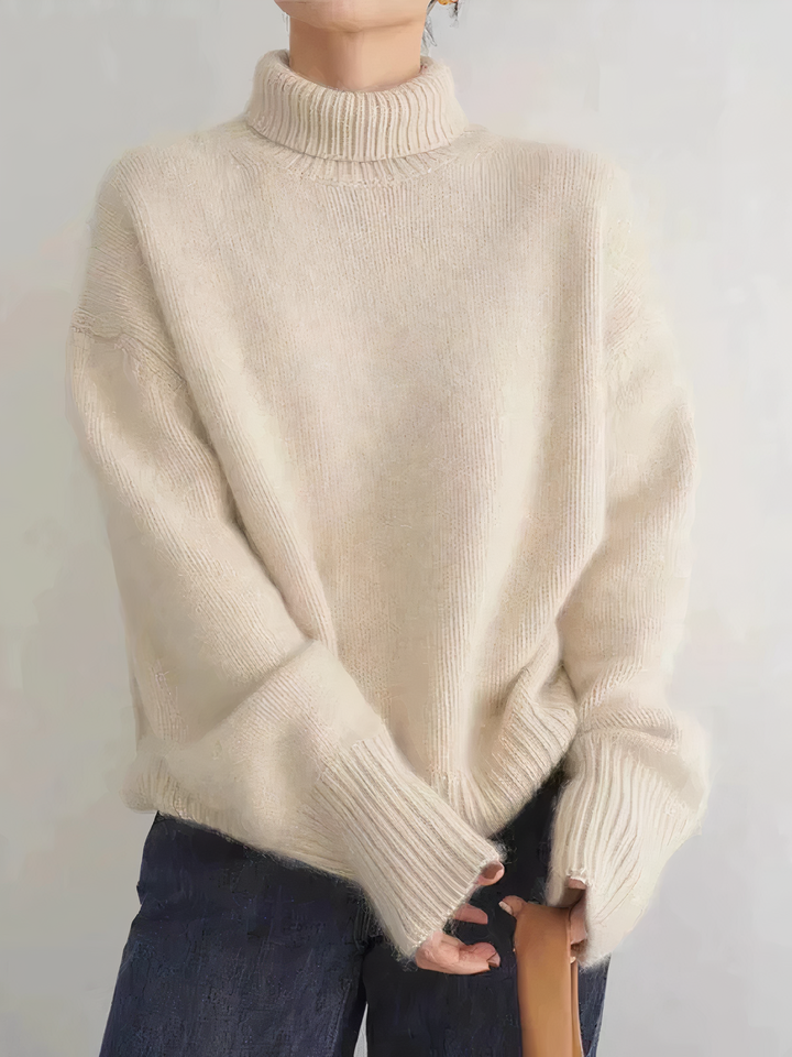 Damen Winter Langarm Kaschmirpullover | Rollkragen