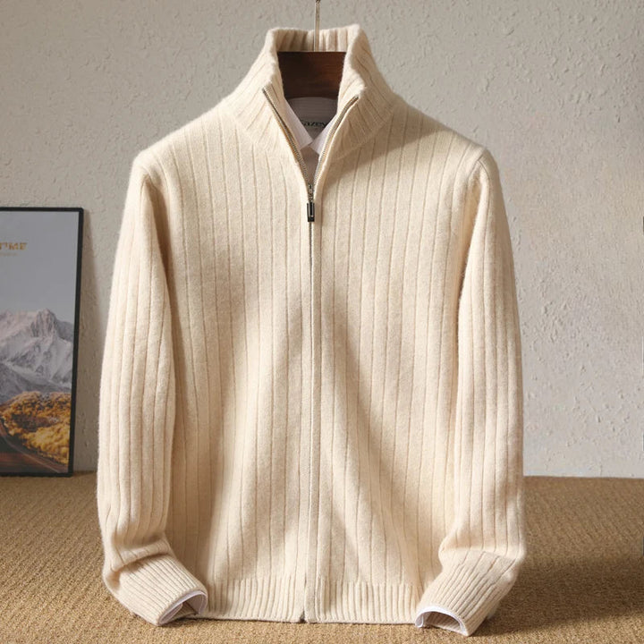 Modischer Kaschmirpullover Für Herren Mit Reißverschluss | Winter