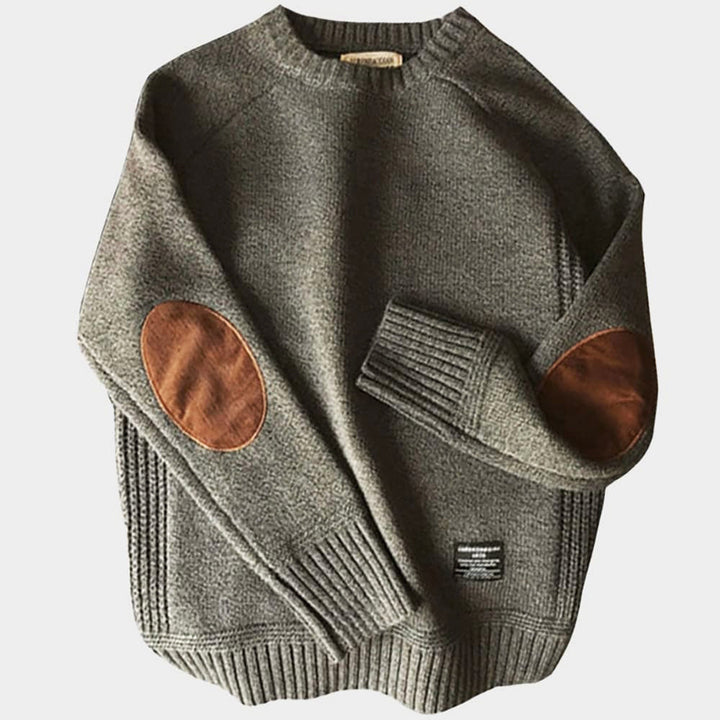 Herren Lässiger Winterpullover Mit Langarm | Rundhalsausschnitt
