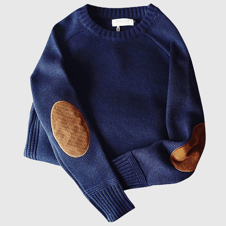 Herren Lässiger Winterpullover Mit Langarm | Rundhalsausschnitt