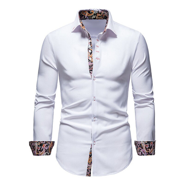 Herren Stilvolles Retro Druckhemd | Slim Fit
