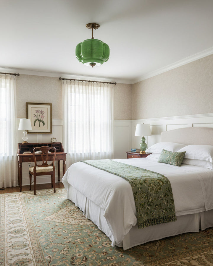 Decorative Glass Ceiling Light with Metal Fittings