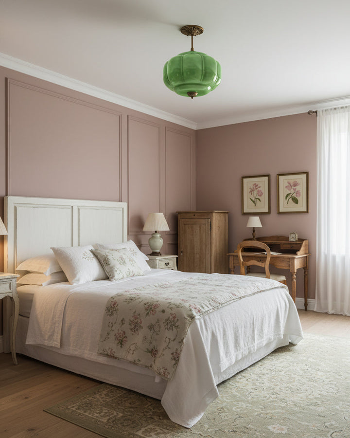 Decorative Glass Ceiling Light with Metal Fittings