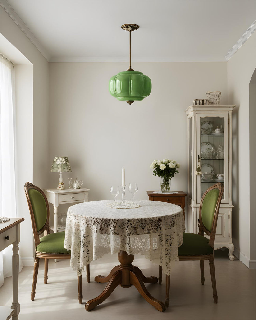 Decorative Glass Ceiling Light with Metal Fittings