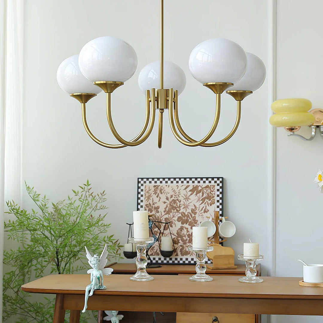 AuroraGlow – Marshmallow Kronleuchter im verspielten Design | Weiches Licht & Moderner Hingucker für jedes Zimmer