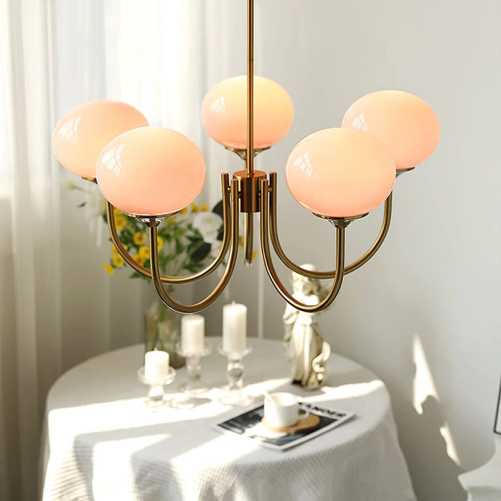AuroraGlow – Marshmallow Kronleuchter im verspielten Design | Weiches Licht & Moderner Hingucker für jedes Zimmer