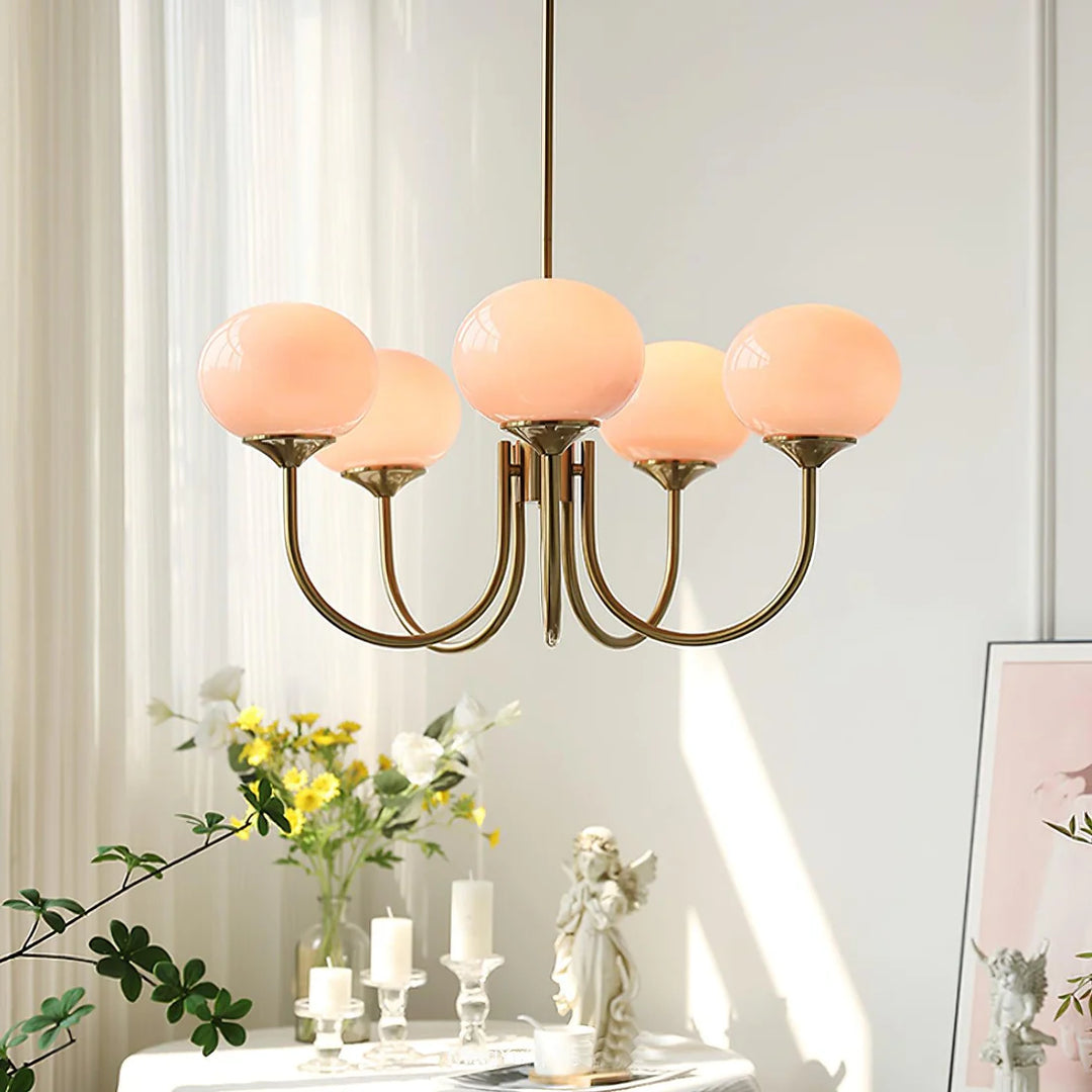 AuroraGlow – Marshmallow Kronleuchter im verspielten Design | Weiches Licht & Moderner Hingucker für jedes Zimmer