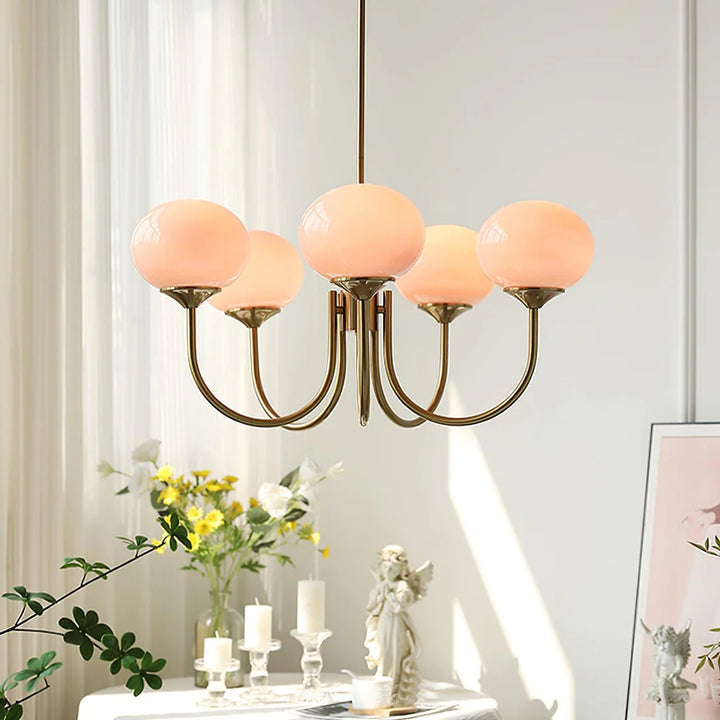 AuroraGlow – Marshmallow Kronleuchter im verspielten Design | Weiches Licht & Moderner Hingucker für jedes Zimmer