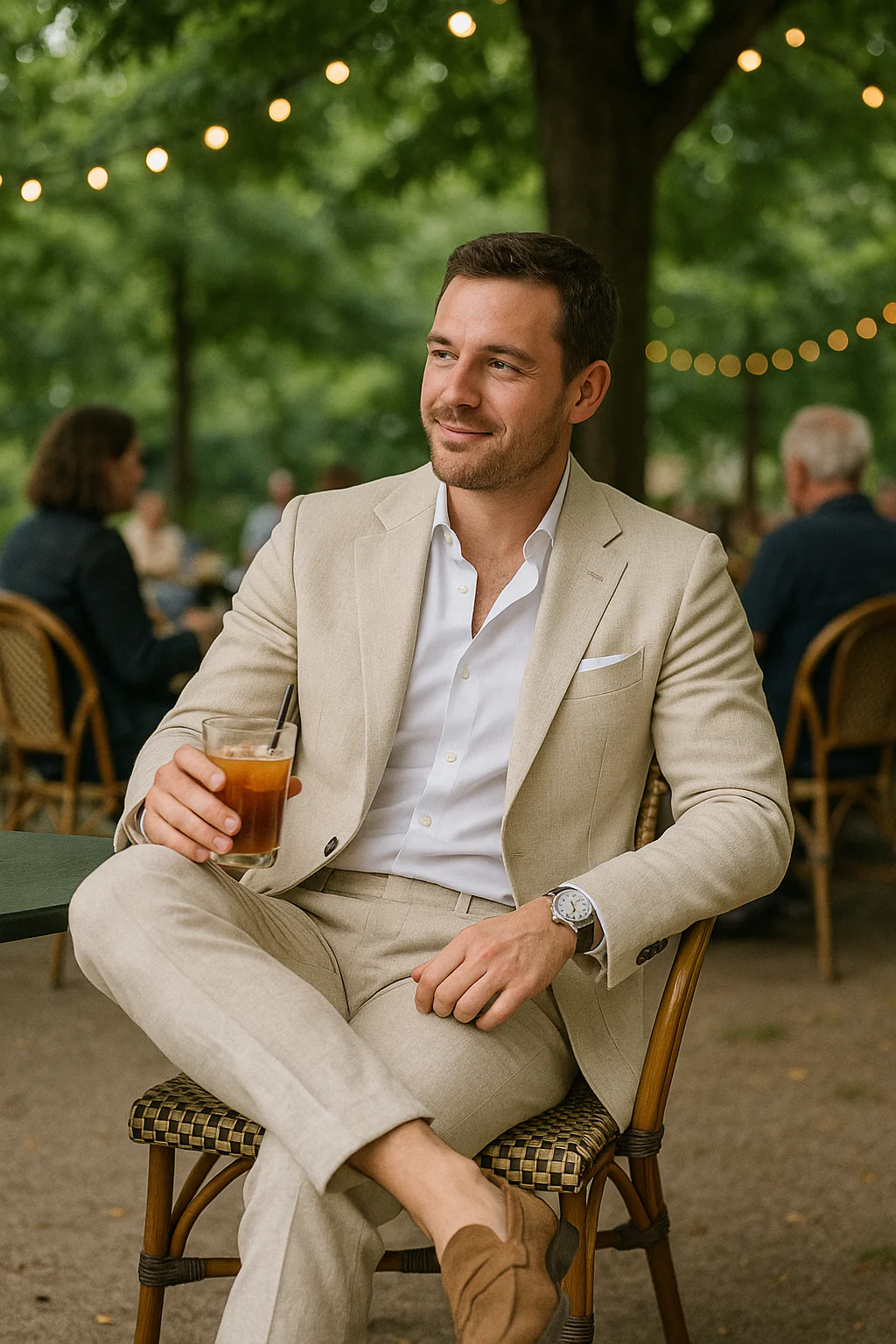 Herren Leinenanzug – Leicht, Atmungsaktiv & Modisch für Sommer & Freizeit | Eleganter Zweiteiler