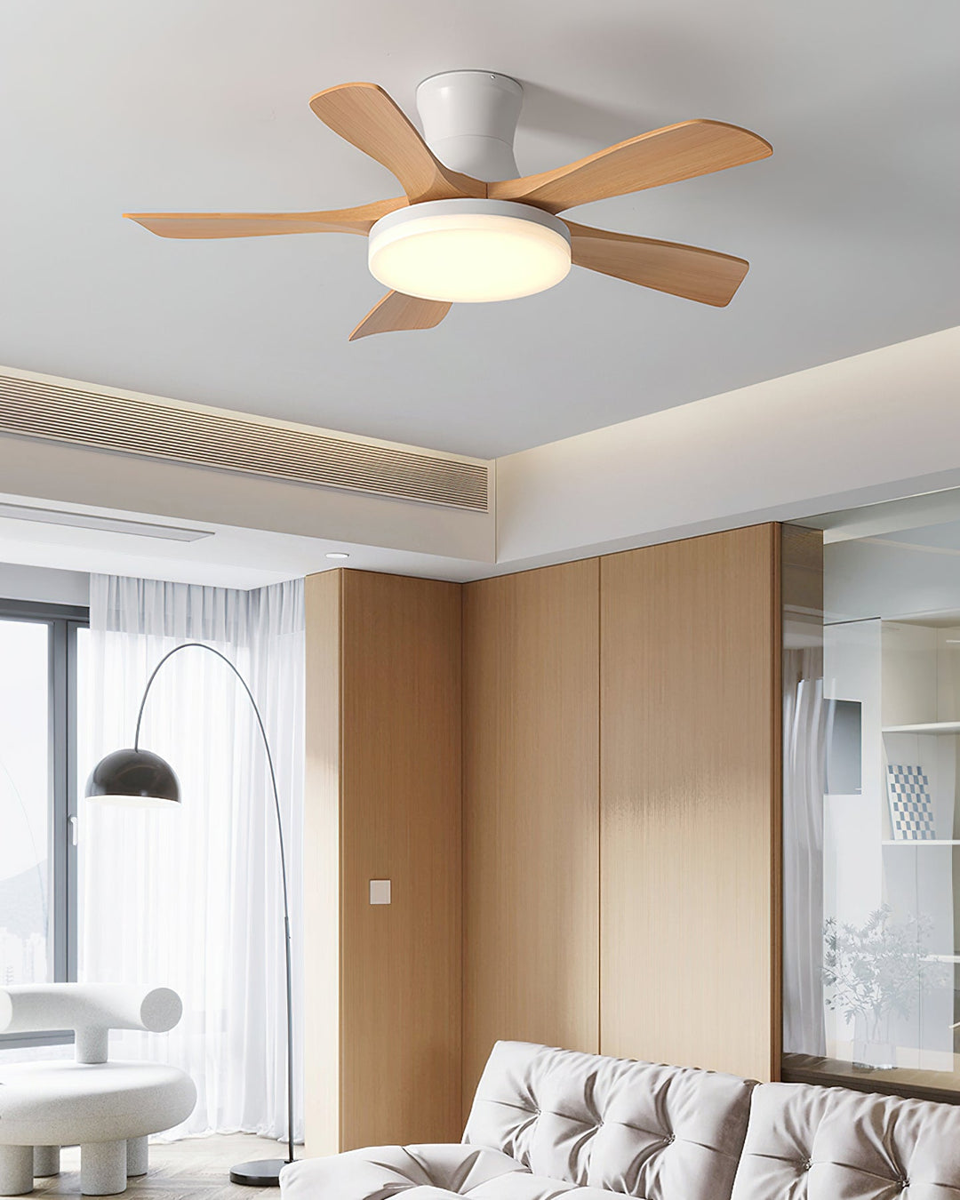 Aeris Flush Ceiling Fan Light