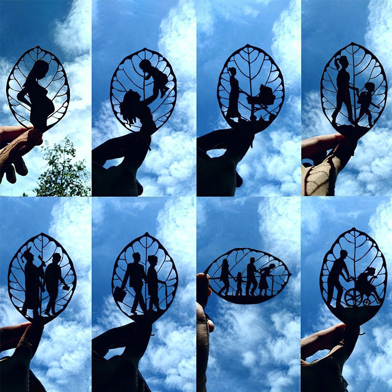 Symbolic Leaf Plaque Decoration for Mother’s Day Gift