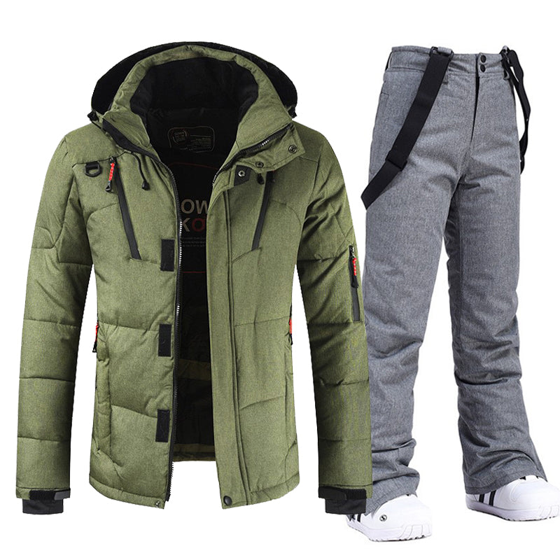 Gepolsterte Ski-Jacke Und Hose Set | Winter