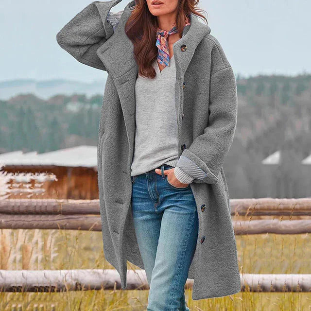 Stylischer Damen Herbstmantel | Lange Ärmel