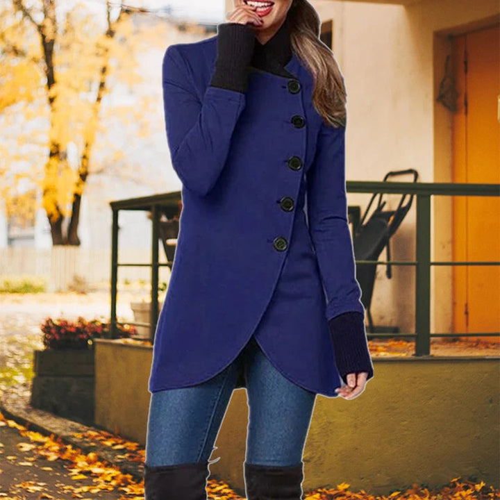 Winterjacke Mit Stehkragen Für Damen | Mit Knopfverschluss