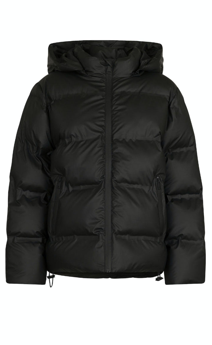 Damen Schwarze Winter Daunenjacke | Mit Kapuze