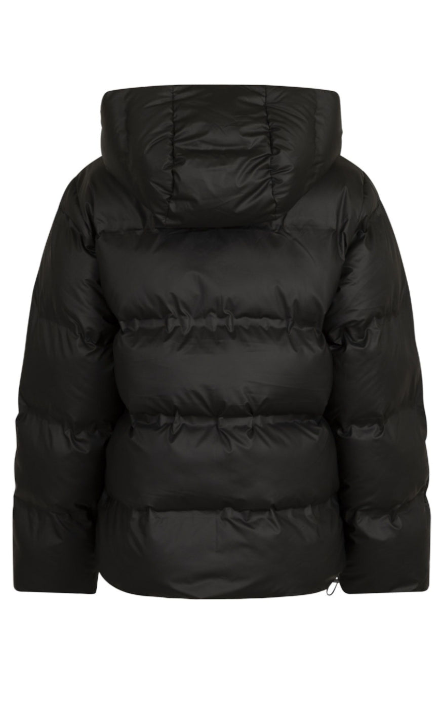 Damen Schwarze Winter Daunenjacke | Mit Kapuze