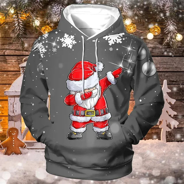 Stylischer Weihnachts-Hoodie Für Herren | Langarm