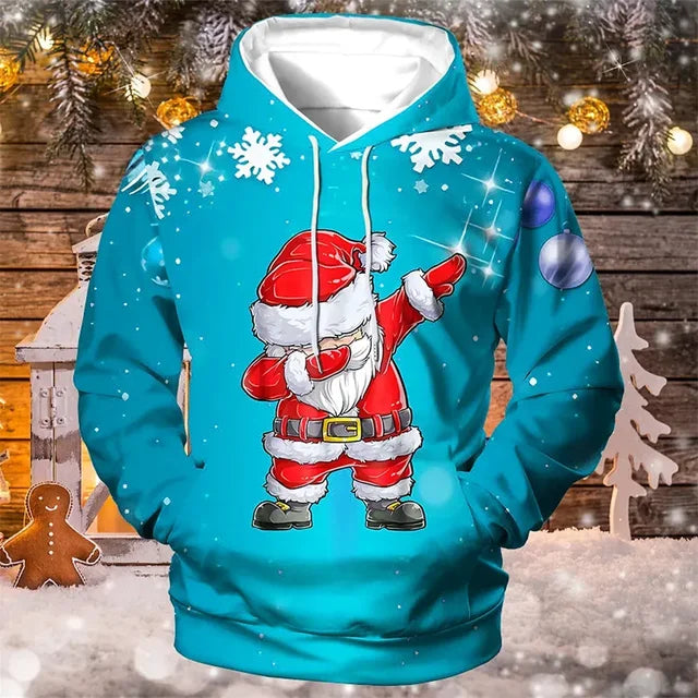 Stylischer Weihnachts-Hoodie Für Herren | Langarm
