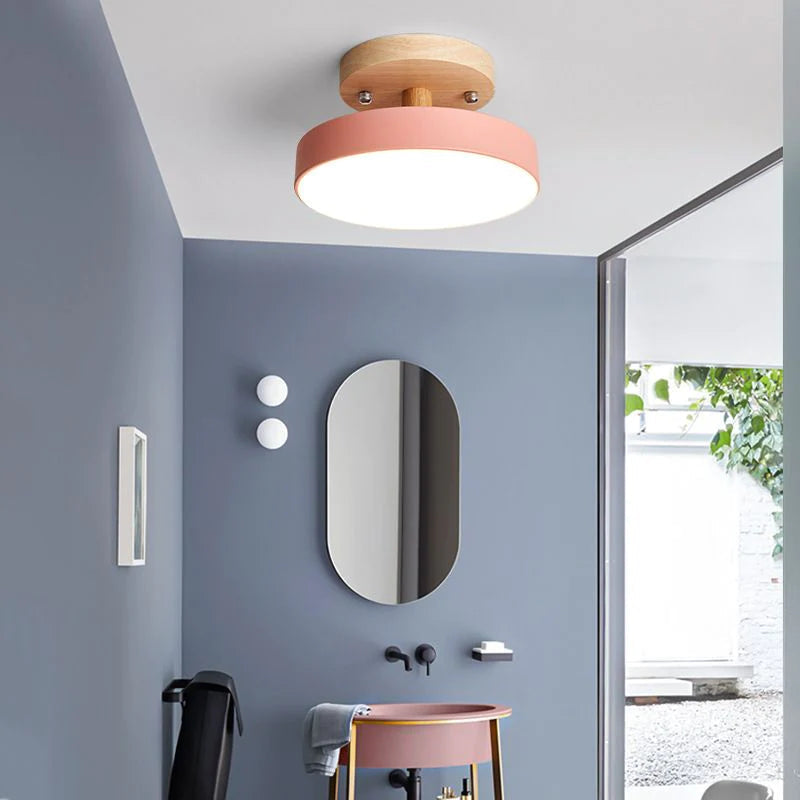 Nordic Style LED Ceiling Light Modern Round Flush Light
