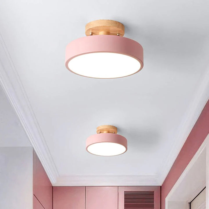Nordic Style LED Ceiling Light Modern Round Flush Light