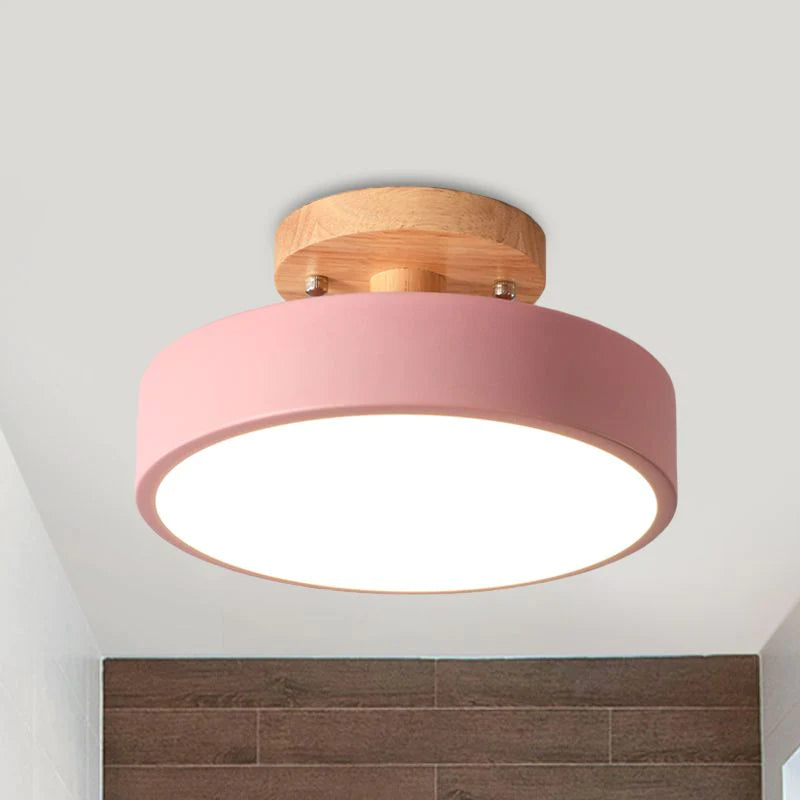 Nordic Style LED Ceiling Light Modern Round Flush Light