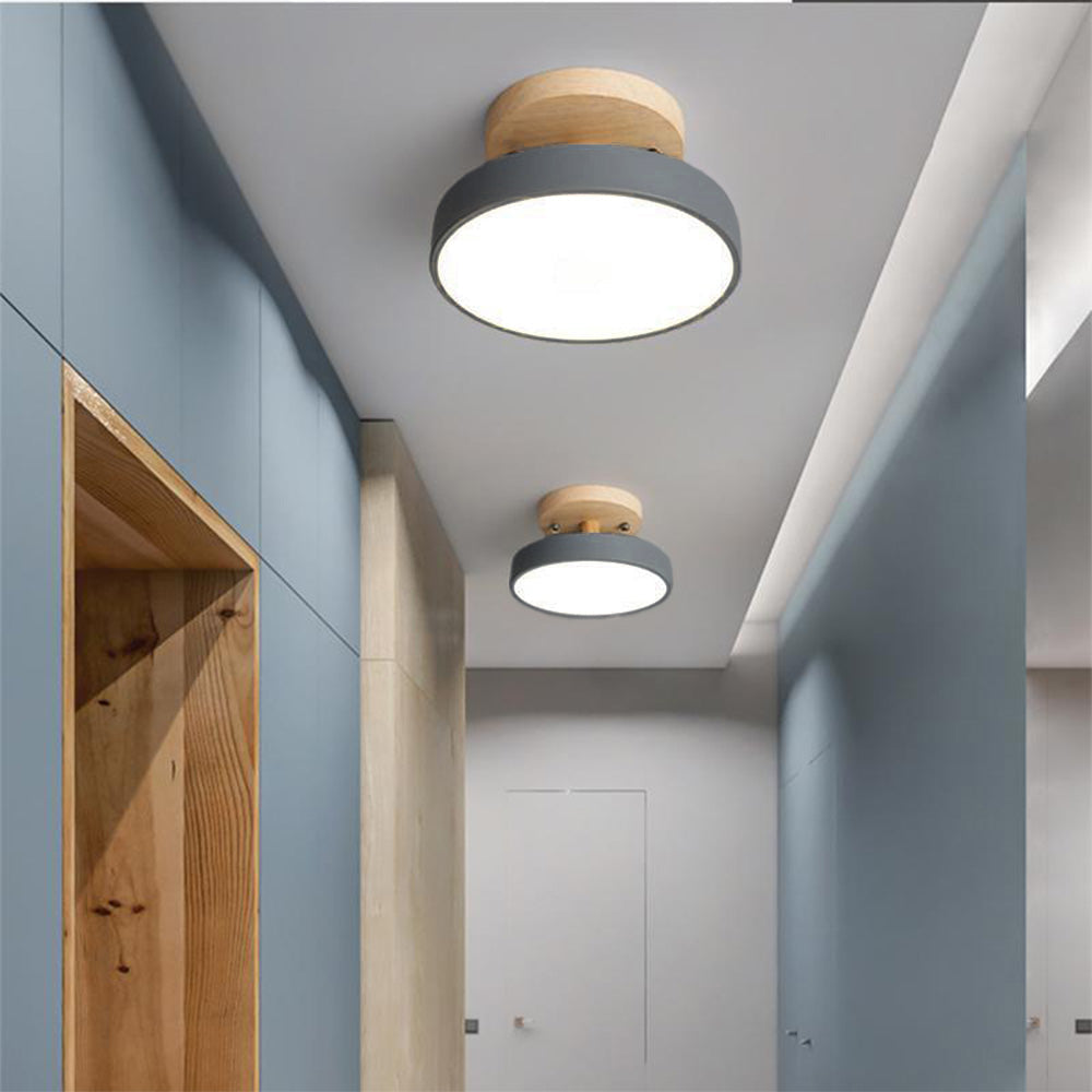 Nordic Style LED Ceiling Light Modern Round Flush Light