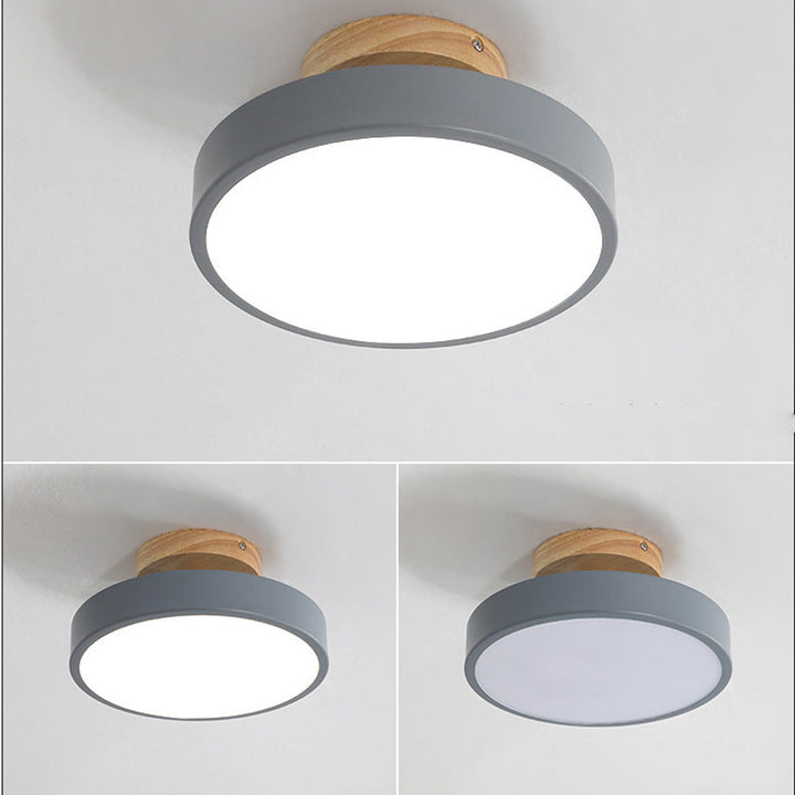 Nordic Style LED Ceiling Light Modern Round Flush Light