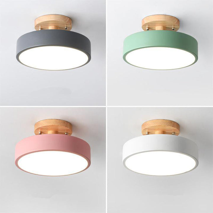 Nordic Style LED Ceiling Light Modern Round Flush Light