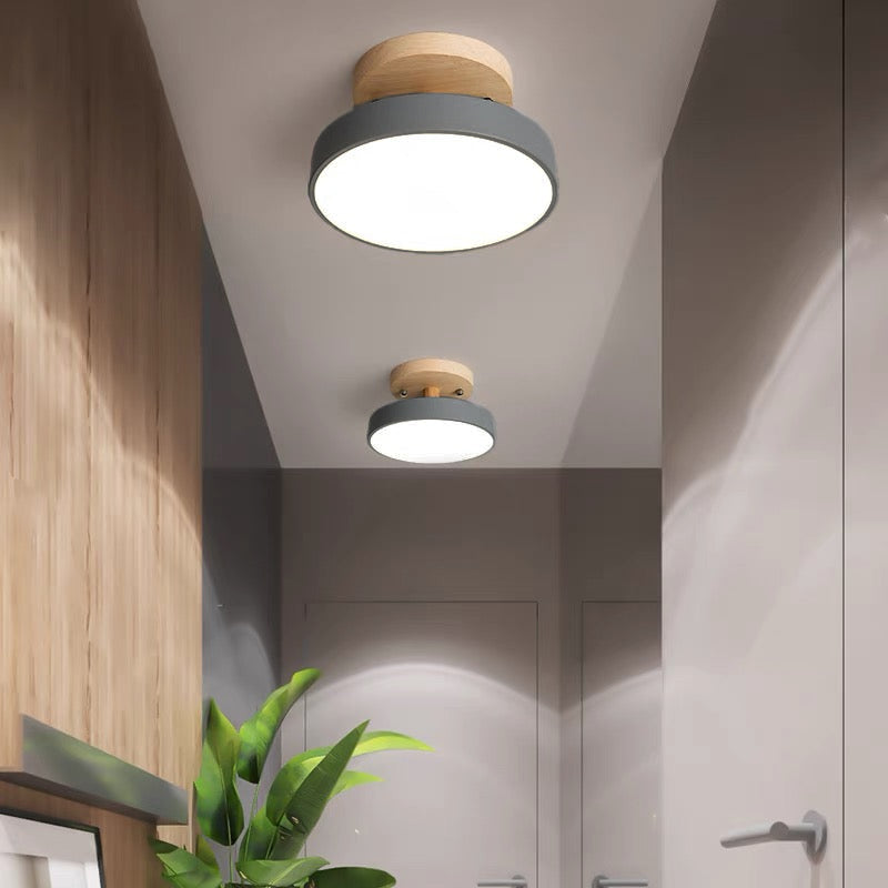 Nordic Style LED Ceiling Light Modern Round Flush Light
