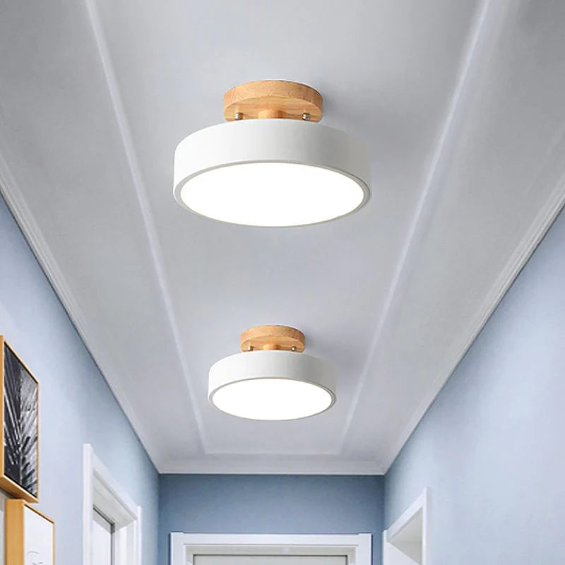 Nordic Style LED Ceiling Light Modern Round Flush Light