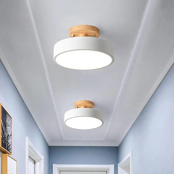 Nordic Style LED Ceiling Light Modern Round Flush Light