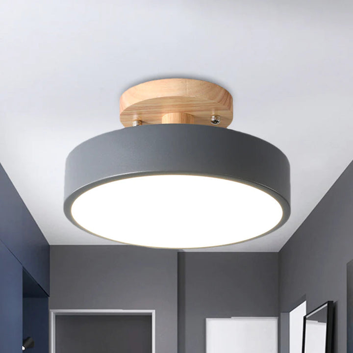 Nordic Style LED Ceiling Light Modern Round Flush Light