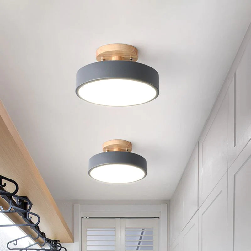 Nordic Style LED Ceiling Light Modern Round Flush Light