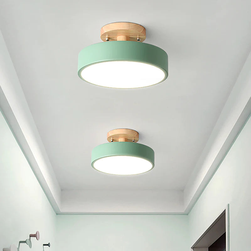 Nordic Style LED Ceiling Light Modern Round Flush Light