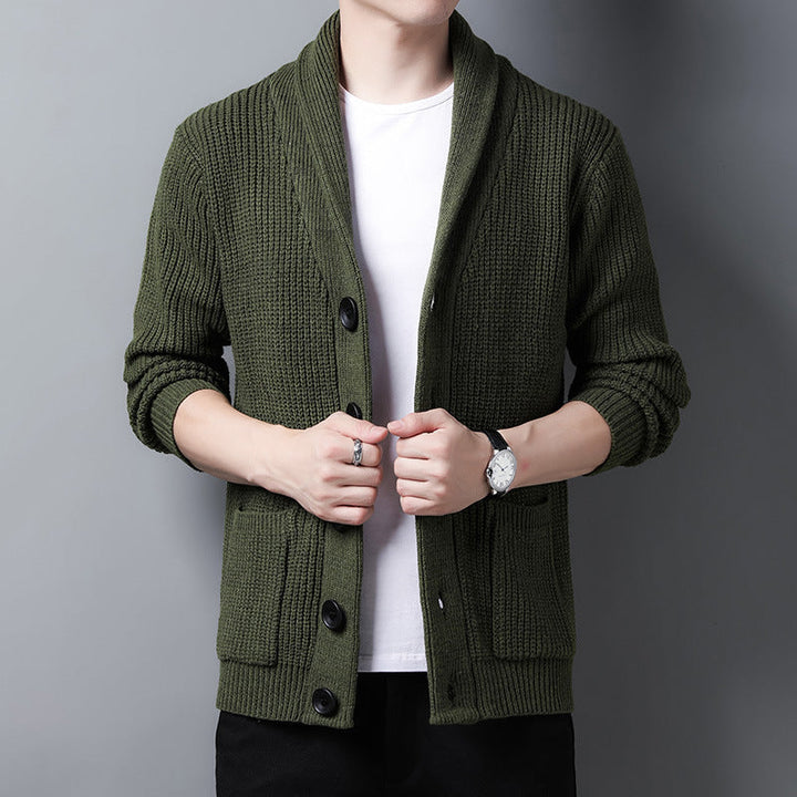 Strickjacke Mit Schalkragen Für Herren | Mit Langen Ärmeln