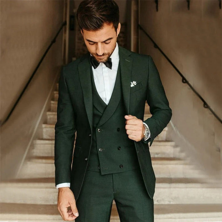 Étienne | Eleganter 3-teiliger Anzug Mit Fliege Für Herren