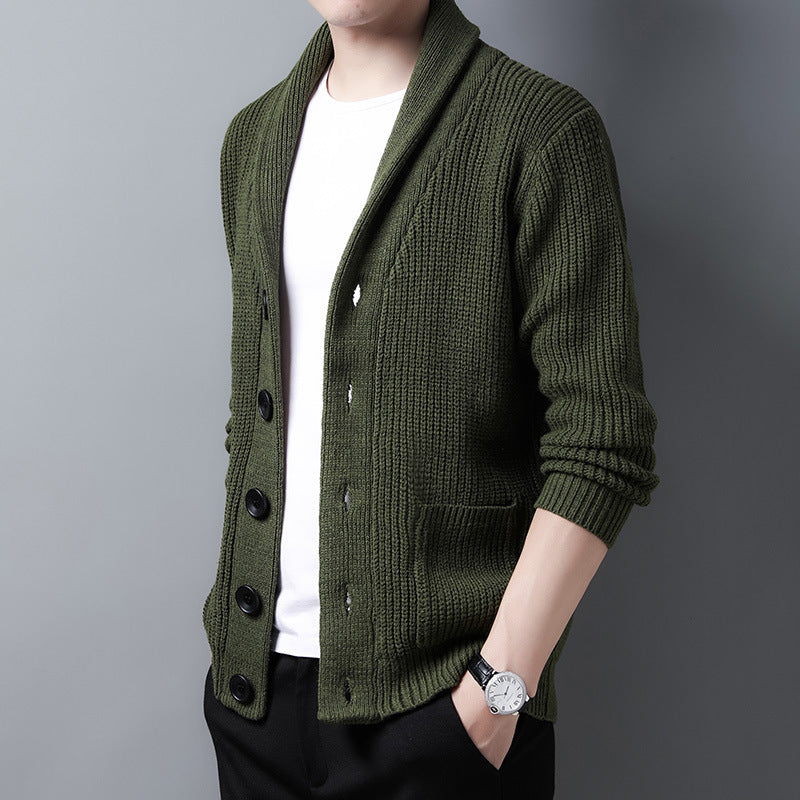 Strickjacke Mit Schalkragen Für Herren | Mit Langen Ärmeln
