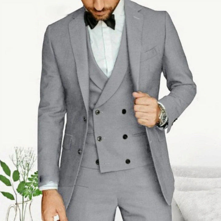 Étienne | Eleganter 3-teiliger Anzug Mit Fliege Für Herren