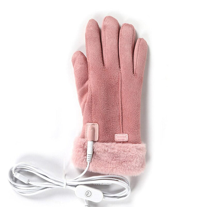 Electric Heated Gloves Adjustable Heat with Touchscreen Support