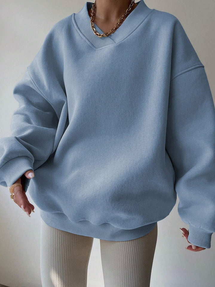 Langarm-Sweatshirt Für Damen | Locker Geschnitten