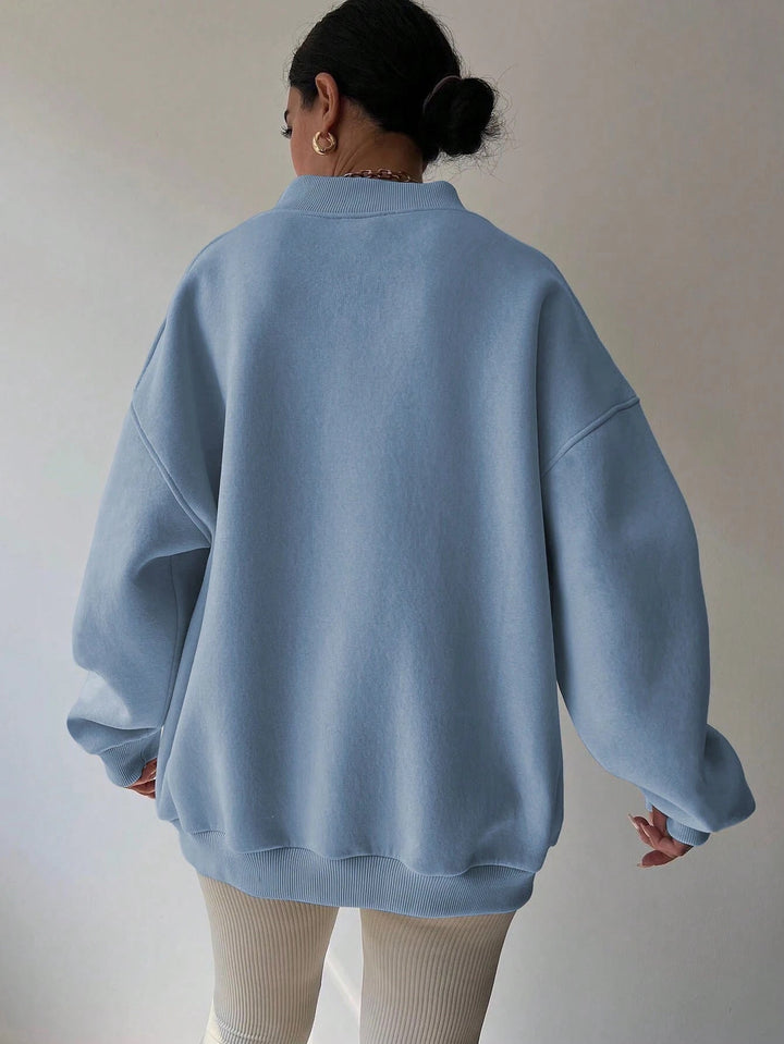 Langarm-Sweatshirt Für Damen | Locker Geschnitten