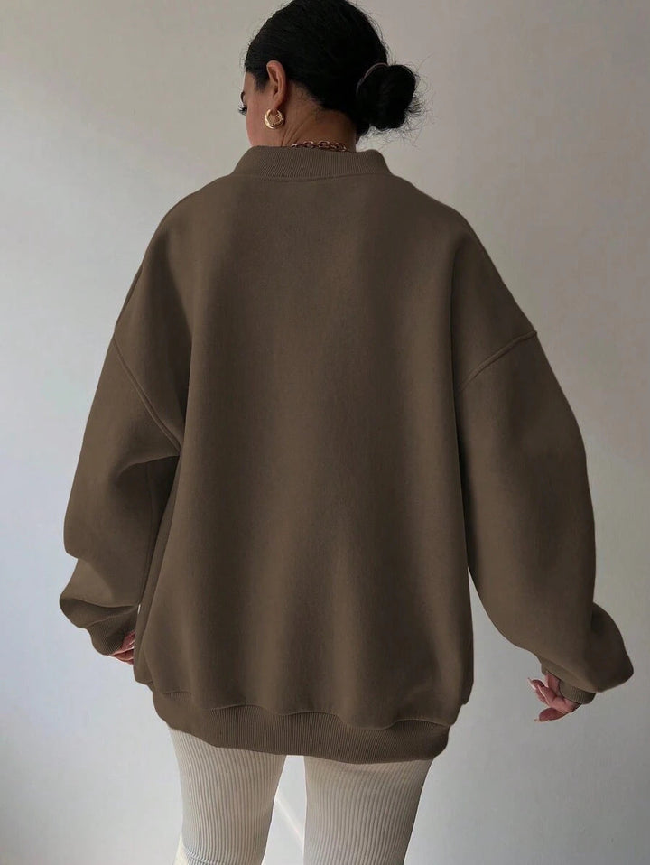 Langarm-Sweatshirt Für Damen | Locker Geschnitten