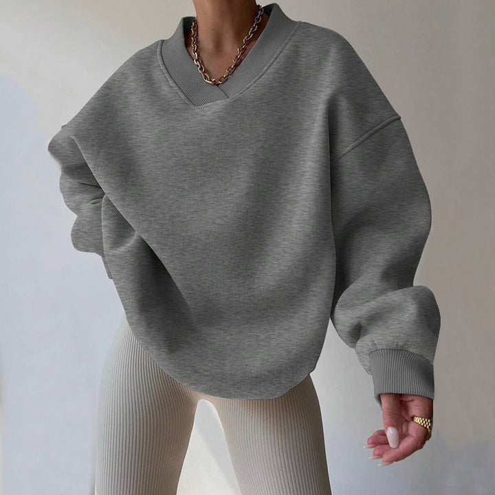 Langarm-Sweatshirt Für Damen | Locker Geschnitten